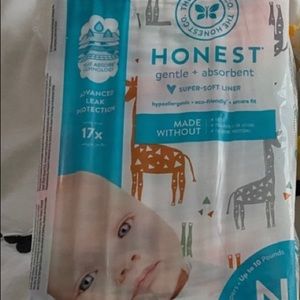 Honest newborn diapers.